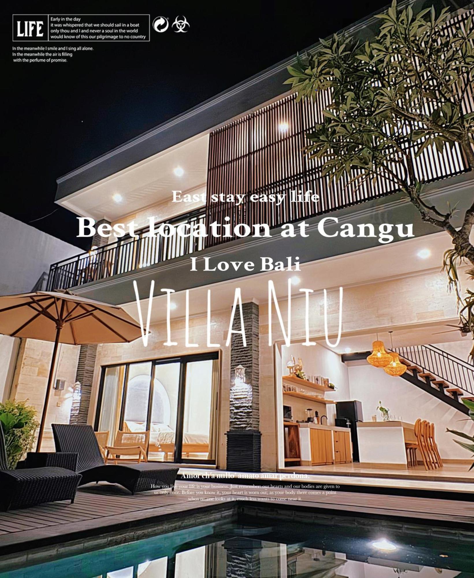 Villa Niu Center Canggu - Fattylion Екстериор снимка